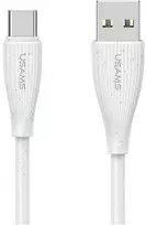Kabelis USAMS Žalias Series SJ714 18W 3A USB-A į USB-C 1m baltos spalvos