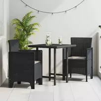 Sodo Kėdė 2 pcs Antracitas 53 x 49 x 85 cm Polipropilenas