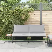 Sodo sofa Šviesiai pilka 200,5 x 70 x 85,5 cm Plienas