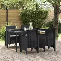 Sodo Kėdė 4 pcs Antracitas 53 x 49 x 85 cm Polipropilenas
