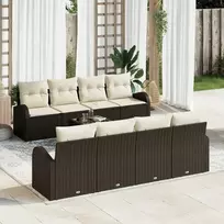 Sodo Sofų Rinkinys Ruda 55 x 55 x 37 cm poliratanas
