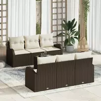 Sodo Sofų Rinkinys Ruda 55 x 55 x 37 cm poliratanas