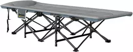 Outsunny sulankstoma lova, skirta stovyklavimui, su čiužiniu, pagalve, šonine kišene, 187 x 67 x 37 cm, lovai svečiams, iki 150 kg, stovyklavimo gultas suaugusiems, sulankstoma lova laukui, sodui, stovyklavimui, kelionėms, pilka spalva