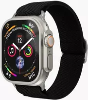 Vonmählen Klasikinė nailoninė apyrankė „Apple Watch“ laikrodžiui (38 | 40 | 41 mm), vieno dydžio – juoda (AWS00135)
