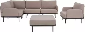 Lauko baldų komplektas Sodo baldų komplektas 6 asmenims Pyrite D042-04DW PATIO