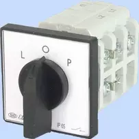 Elektromet Kumštelinis jungiklis L-0-P 3P 25A IP44 su priekine plokšte (922527)