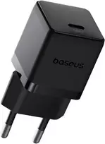 Baseus Sieninis įkroviklis Palm 20W USB-C QC3.0 PD3.0 su USB-C kabeliu 1m, juodas