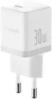 Baseus Sieninis įkroviklis Palm 30W USB-C QC3.0 PD3.0 su USB-C kabeliu 1m, baltas