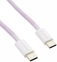 Kabelis USB-C PD100/240W Spacetronik 1m violetinė