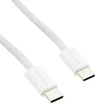 USB-C kabelis PD100/240W Spacetronik 1m baltas