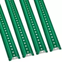 Žalias kelio ženklų stulpas, 2,44 m, U formos, cinkuotas plienas, ženklų atrama