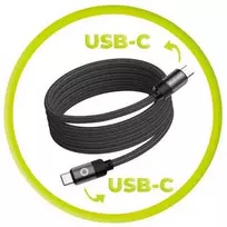 Mobile Origin Magnetinis patentuotas originalus USB-C į USB-C kabelis, 1 m, juodas
