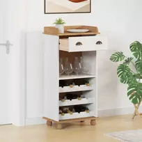 Vyno spinta ASKIM Balta su Medaus Viršumi 57 x 37 x 114 cm