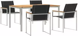Lauko baldų komplektas Sodo valgomojo komplektas 5 pcs