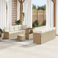 Sodo Sofų Rinkinys su pagalve Bežinė ir kreminė 90 x 55 x 71 cm