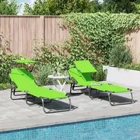 Sulankstomas gultas 2 pcs Žalia 190 x 57 x 81 cm Oksfordas
