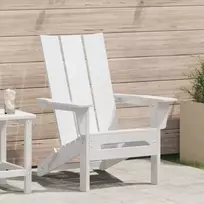 Sulankstoma Adirondack kėdė Balta 80,5 x 74,5 x 92 cm HDPE