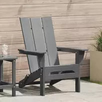 Sulankstoma Adirondack kėdė Šviesiai pilka 80,5 x 74,5 x 92 cm