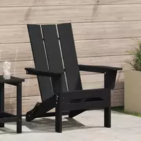 Sulankstoma Adirondack kėdė Juoda 80,5 x 74,5 x 92 cm HDPE