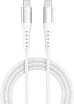 4smarts USB-C laidas PrimeCord 60W 1.5m, baltas
