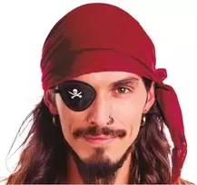 Fiesta Burgundiško raudonumo piratų bandana