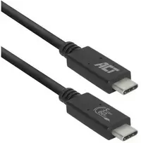 ACT AC7402 USB-kabelis 2 m USB 3.2 Gen 1 (3.1 Gen 1) USB C Zwart