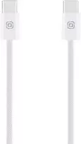 OBAL:ME itin spartus USB-C/USB-C pintas laidas 60W 1m baltos spalvos