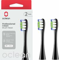 Pakaitinės dantų šepetėlio galvutės OCLEAN Professional Clean, kietos, 2 vnt., juodos sp.