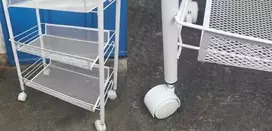ATL Mobili virtuvės lentyna ant ratukų (Balta)