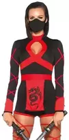 Leg Avenue Europe Raudonojo drakono nindzės kostiumas