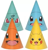 Riethmuller Europe Party Deco Pokemon kepurės 16cm 8vnt