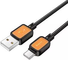 Cable USB A to USB C Hoco 3A 1 m X108 juodas