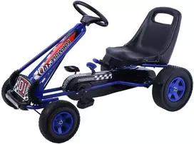 Promotions Vaikiškas važiuoklės kartingas su pedalais, 105.4x58.9x62 cm, mėlynas