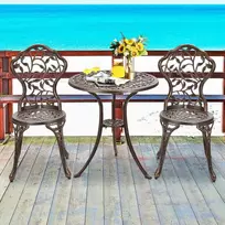 Lauko baldų komplektas Promotions Bistro komplektas, liejamas aliuminis, 59.9x65x85.3 cm, senovinė vario spalva