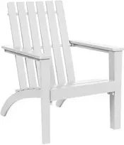 Promotions Lauko poilsio kėdė, Adirondack, 73.7x67.3x86.4 cm, balta