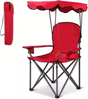 Promotions Sulankstomas paplūdimio krėslas su stogeliu, 96,5x67,3x129,5 cm, mėlynas