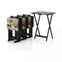 Promotions Sulankstomas sodo stalo komplektas, 48x40x67 cm, juodas