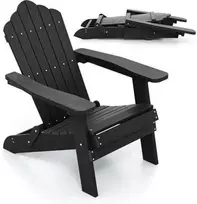 Promotions Sulankstoma Adirondack kėdė, 88x77x95 cm, juoda