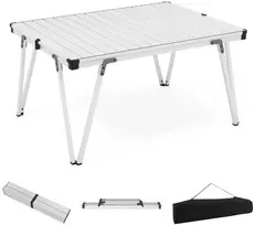 Sulankstomas stalas, 93x70x48 cm, sidabrinis