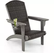 Promotions Lauko Adirondack poilsio kėdė, 92x76x100 cm, pilka