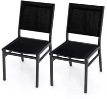 Promotions Lauko valgomojo kėdės, 61x45.7x87.6 cm, juodos spalvos