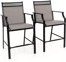 Promotions Lauko baro kėdžių komplektas, 66x62x114 cm, kavos spalvos