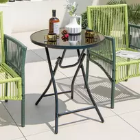Promotions Bistro stalas, 58.4x67.3 cm, juodos spalvos