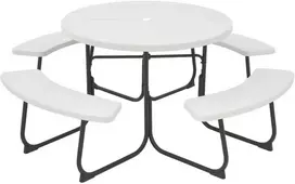 Lauko baldų komplektas Promotions Lauko pikniko stalo rinkinys, 109,2x76,2 cm, juodas