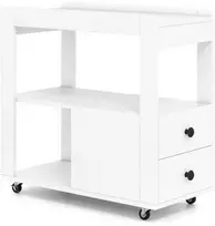 Promotions Šoninis staliukas, 65x30x62 cm, baltas
