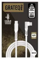 Screenor GRATEQ PRO USB-C - 90 USB-C 240W LAIDAS 2,25M