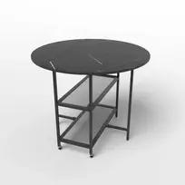 Promotions Virtuvinis stalas, 100x100x80 cm, juodas