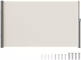 Ištraukiamas šoninis tentas, smėlio spalvos, 1,6 m x 3 m