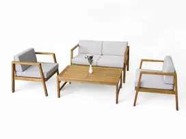 Medinių lauko baldų komplektas MALMO CAFFE Acacia Wood
