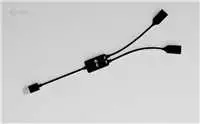 I-tec USB-A kabelio šakotuvas, 2 prievadų (2x USB-A), iki 5Gbps, lankstus kabelio šakotuvas, 40 g